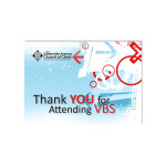 VBS Thank You Card for Display