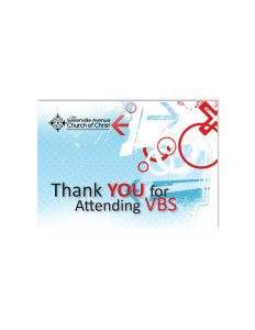 VBS Thank You Card for Display