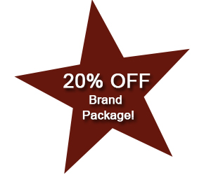20 Off Brand Package Button Small Business Month Promotion